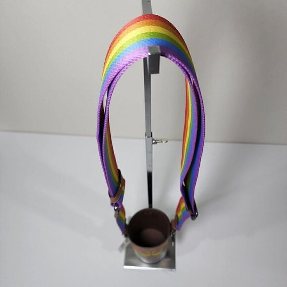 NWT Coach C9855 Water Bottle Crossbody In Rainbow Signature Canvas Pride - Picture 7 of 7